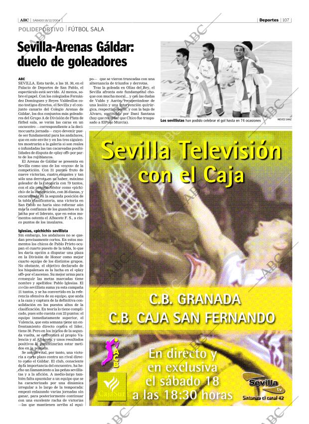 ABC SEVILLA 18-12-2004 página 107