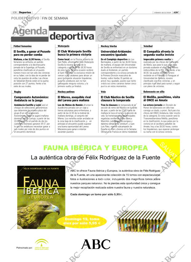 ABC SEVILLA 18-12-2004 página 108