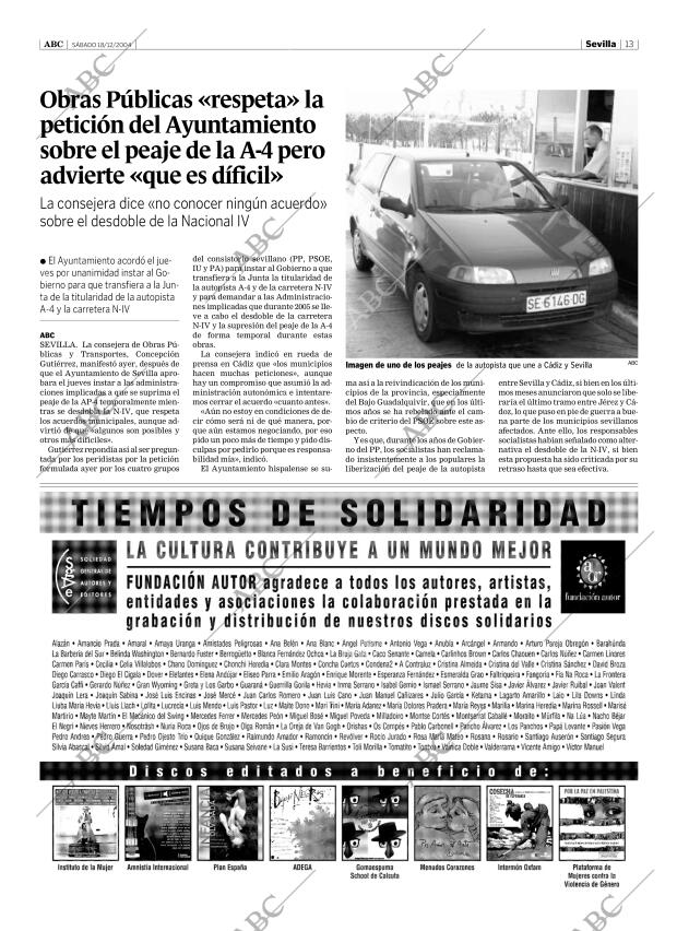 ABC SEVILLA 18-12-2004 página 13