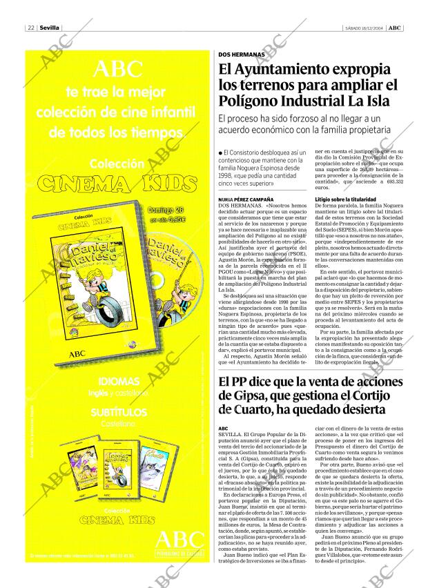 ABC SEVILLA 18-12-2004 página 22