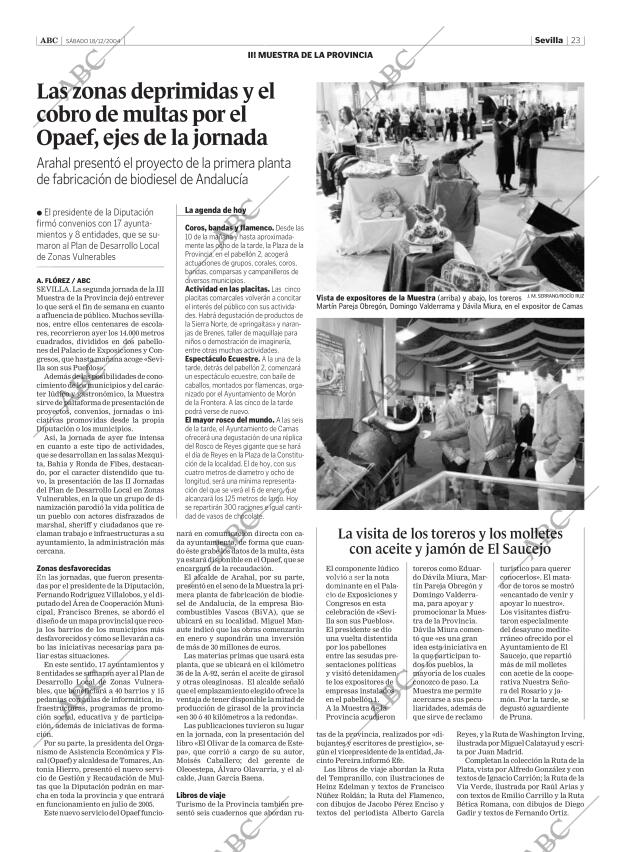 ABC SEVILLA 18-12-2004 página 23