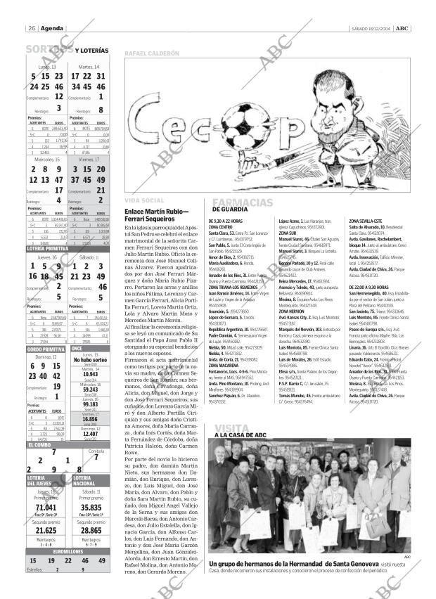 ABC SEVILLA 18-12-2004 página 26