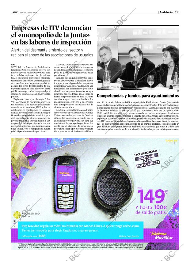 ABC SEVILLA 18-12-2004 página 33