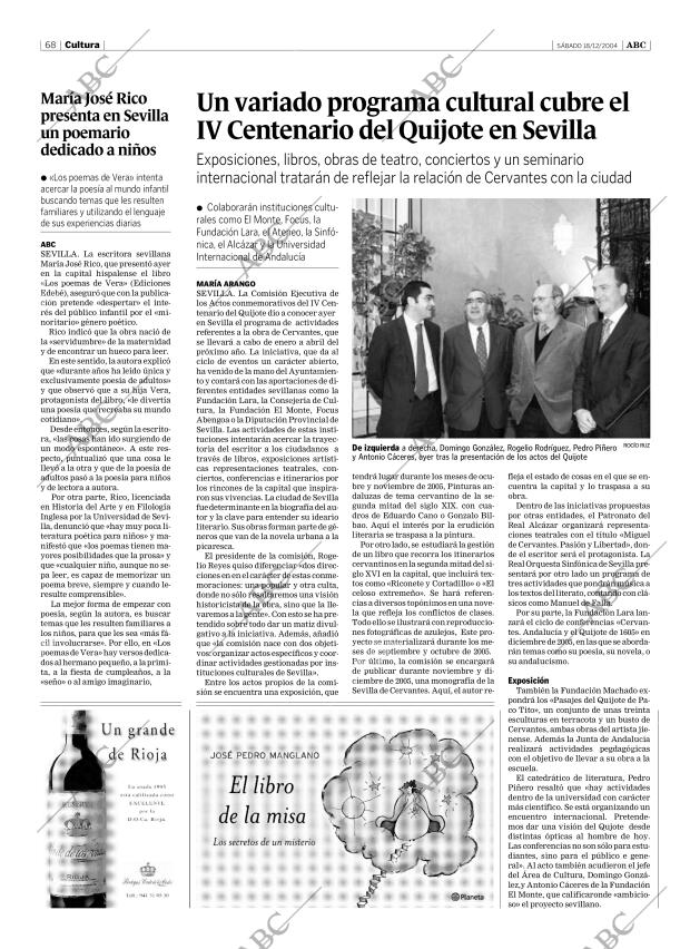 ABC SEVILLA 18-12-2004 página 68