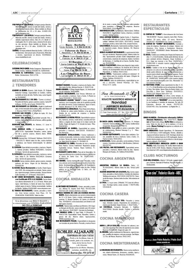 ABC SEVILLA 18-12-2004 página 77