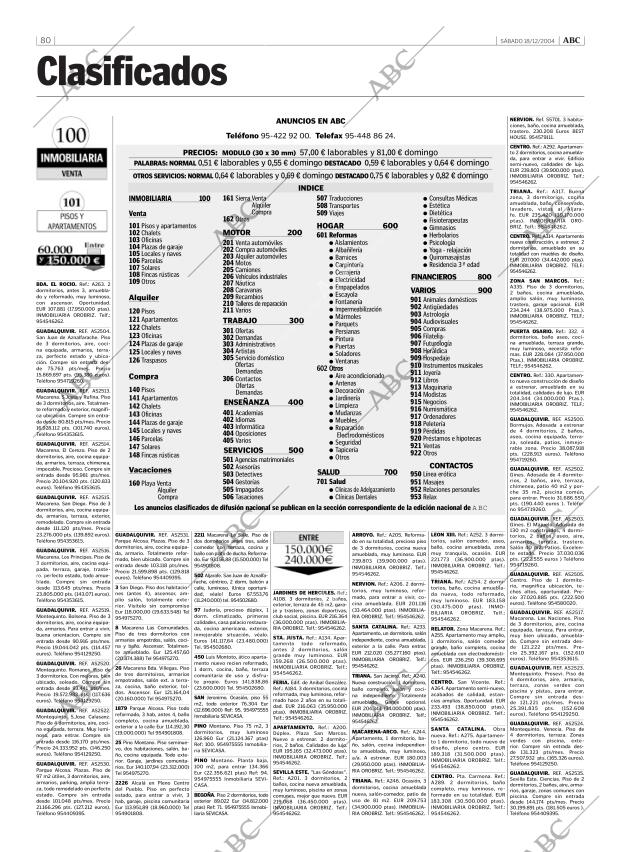 ABC SEVILLA 18-12-2004 página 80