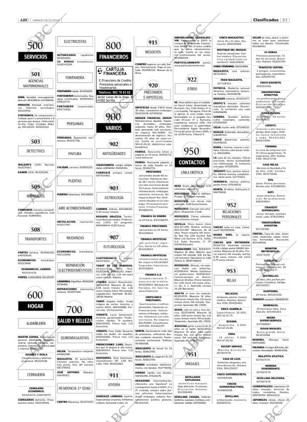 ABC SEVILLA 18-12-2004 página 83