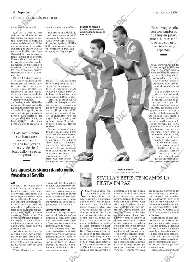 ABC SEVILLA 18-12-2004 página 98