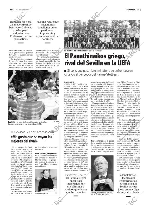 ABC SEVILLA 18-12-2004 página 99