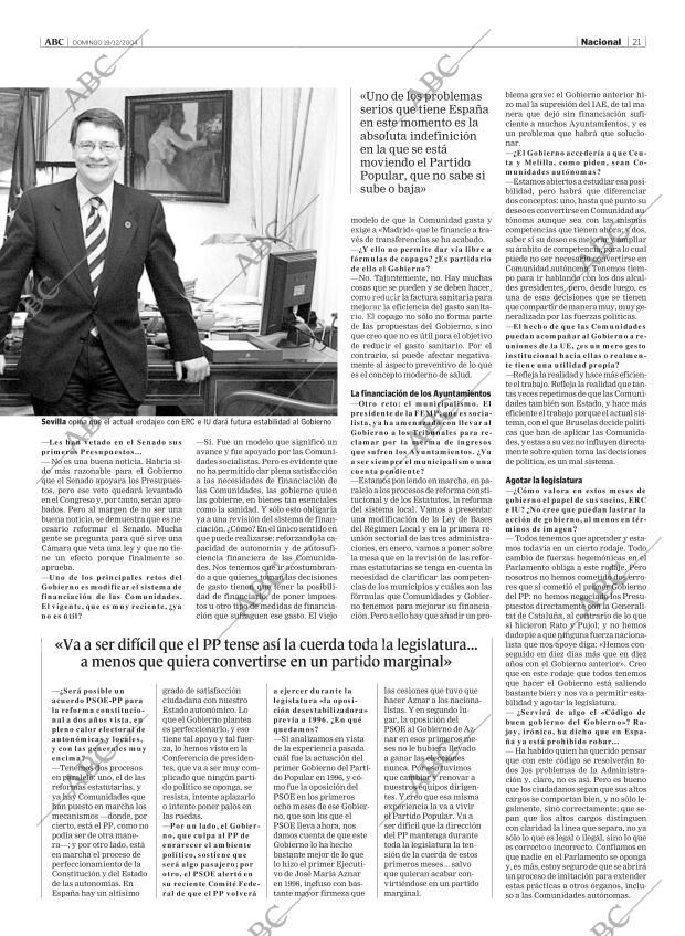 ABC MADRID 19-12-2004 página 21