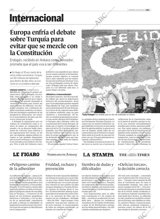 ABC MADRID 19-12-2004 página 26