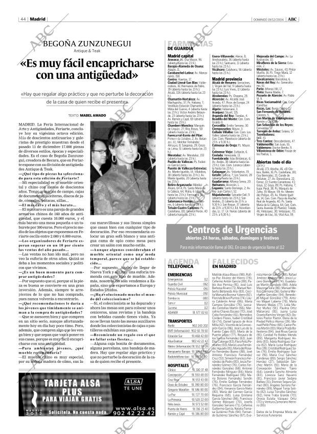 ABC MADRID 19-12-2004 página 44