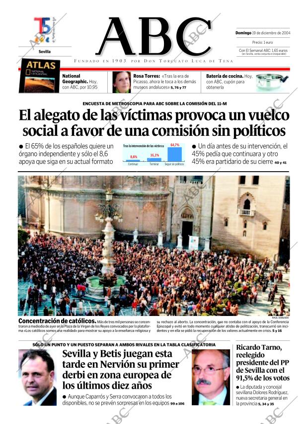 ABC SEVILLA 19-12-2004 página 1