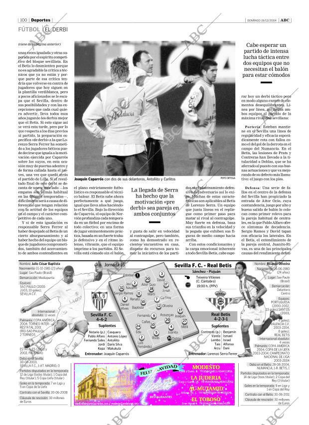 ABC SEVILLA 19-12-2004 página 100