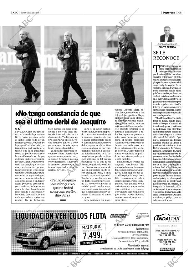 ABC SEVILLA 19-12-2004 página 105