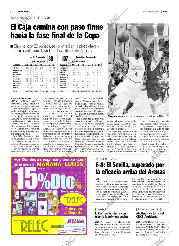 ABC SEVILLA 19-12-2004 página 110