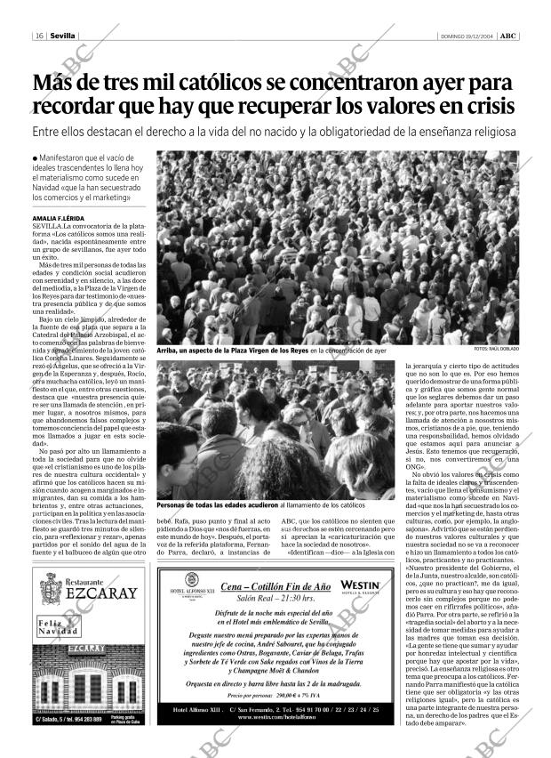 ABC SEVILLA 19-12-2004 página 16
