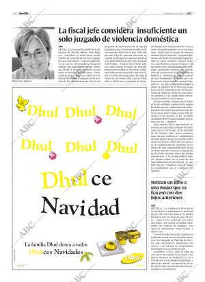 ABC SEVILLA 19-12-2004 página 22