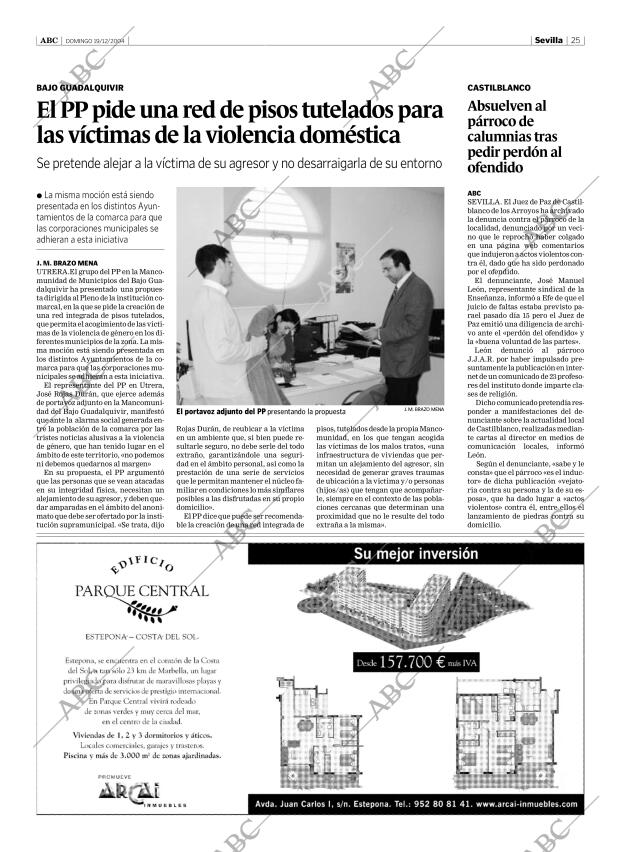 ABC SEVILLA 19-12-2004 página 25