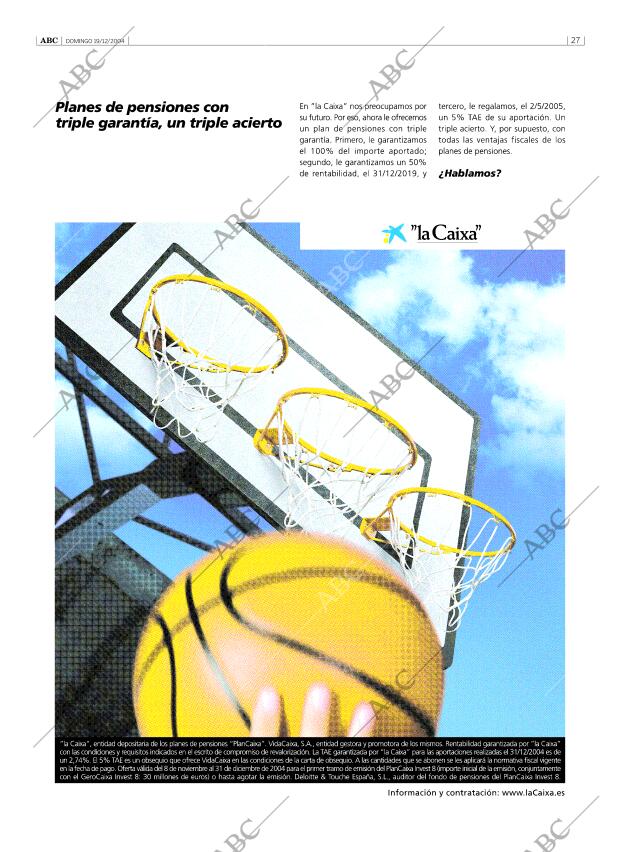 ABC SEVILLA 19-12-2004 página 27