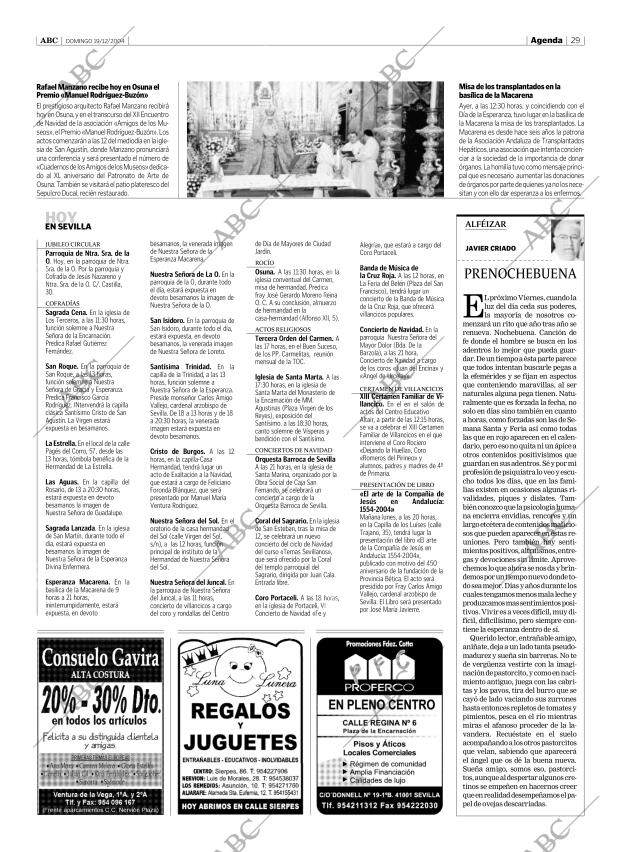 ABC SEVILLA 19-12-2004 página 29