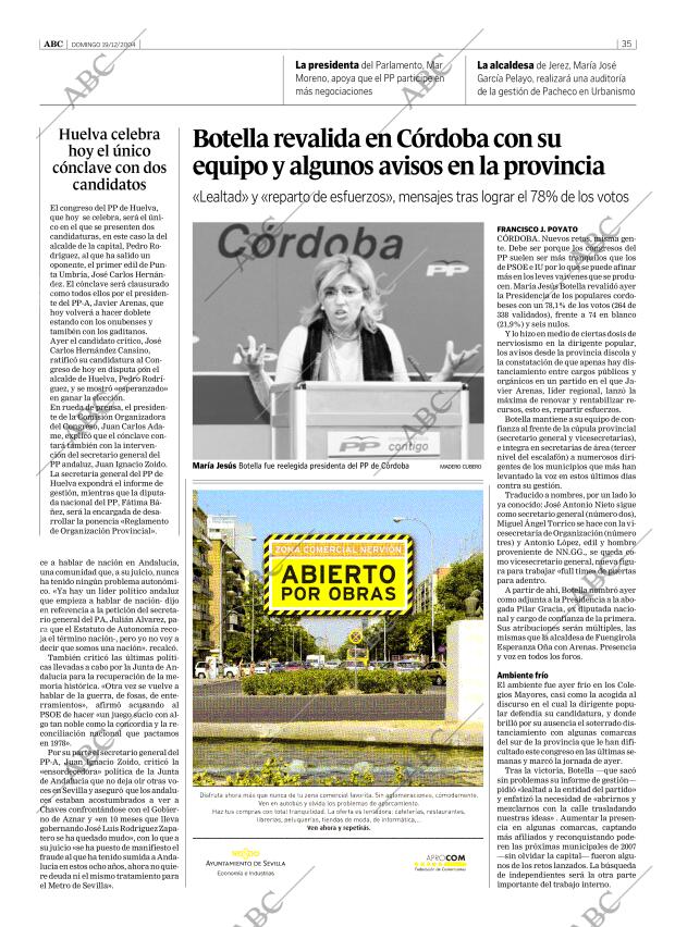 ABC SEVILLA 19-12-2004 página 35