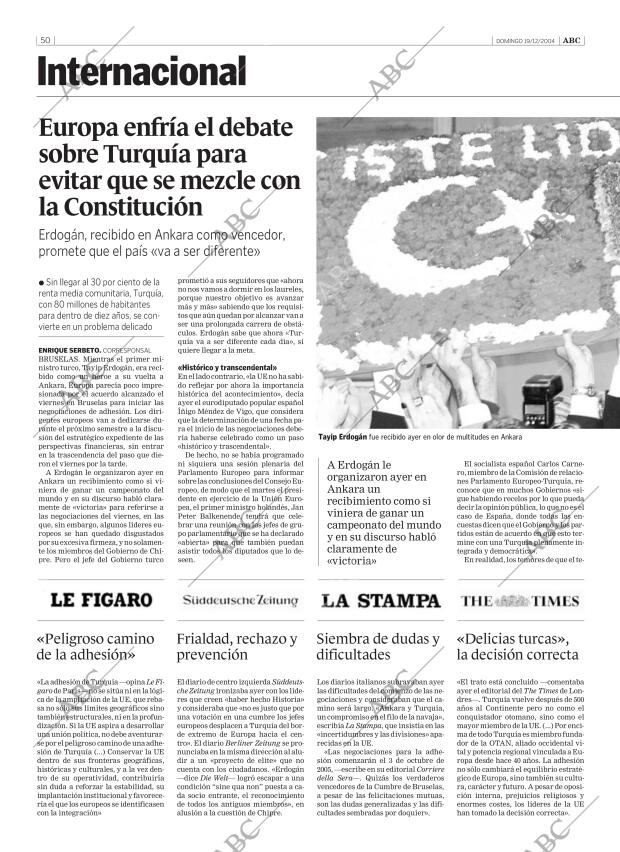 ABC SEVILLA 19-12-2004 página 50