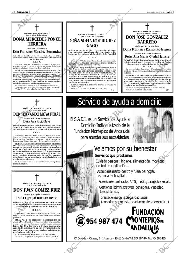 ABC SEVILLA 19-12-2004 página 92