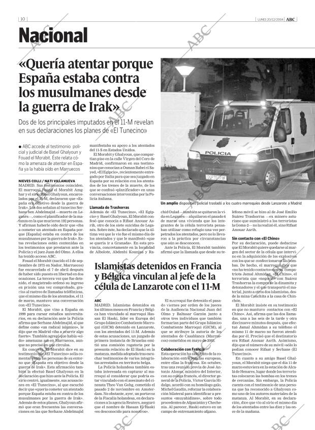 ABC MADRID 20-12-2004 página 10