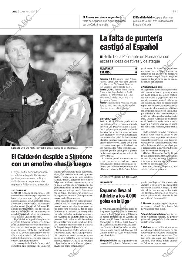 ABC MADRID 20-12-2004 página 89