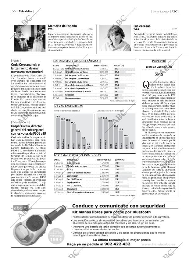 ABC MADRID 21-12-2004 página 104