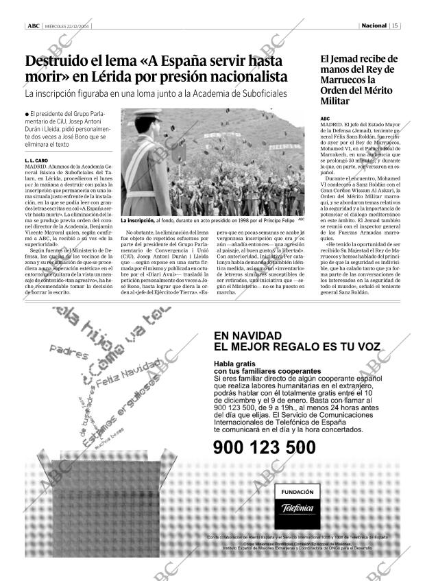 ABC MADRID 22-12-2004 página 15
