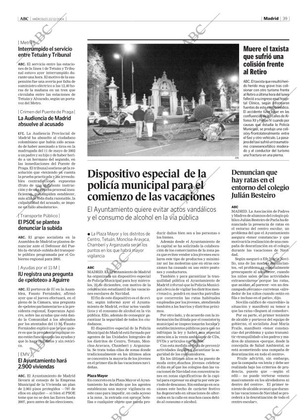 ABC MADRID 22-12-2004 página 39