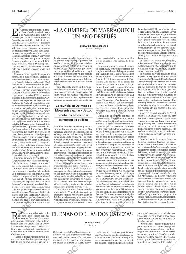 ABC MADRID 22-12-2004 página 64
