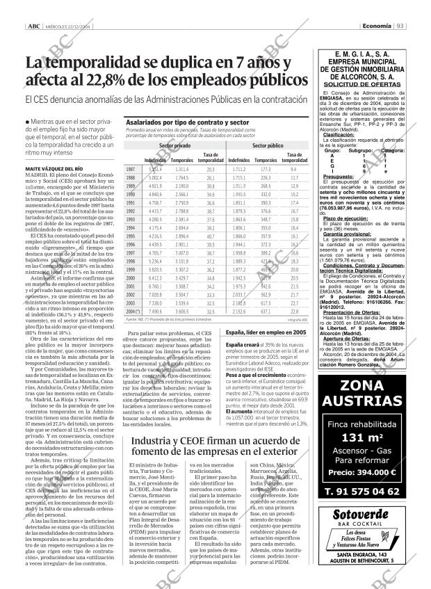 ABC MADRID 22-12-2004 página 93