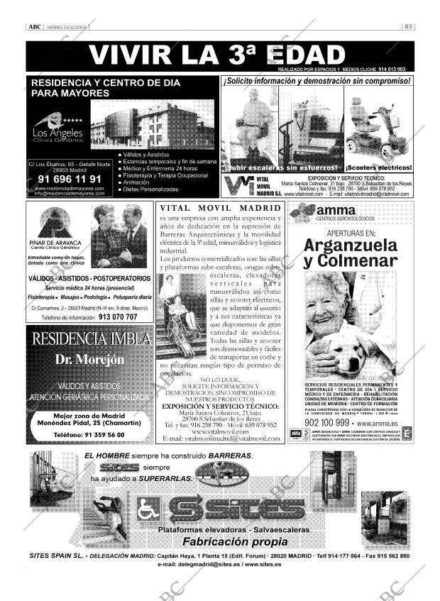 ABC MADRID 24-12-2004 página 83