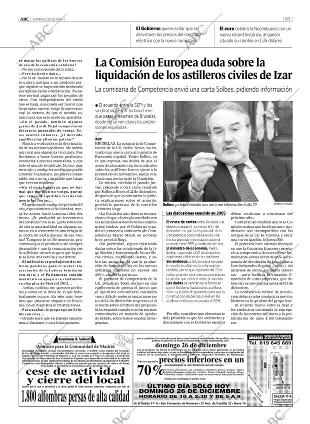 ABC MADRID 26-12-2004 página 83