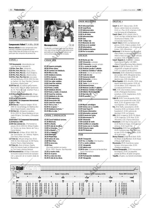 ABC CORDOBA 27-12-2004 página 86