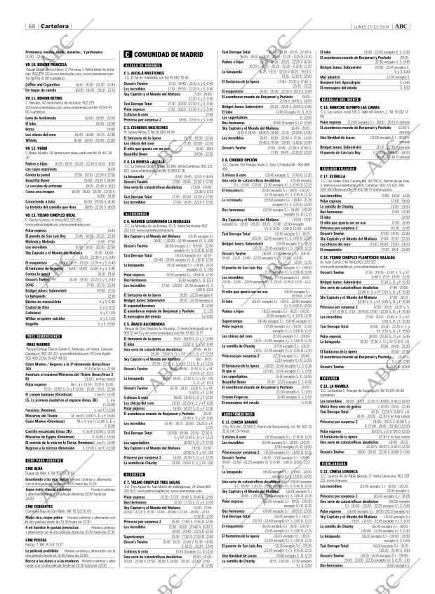 ABC MADRID 27-12-2004 página 68
