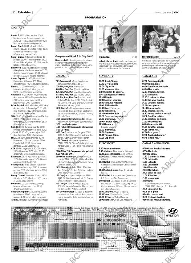 ABC SEVILLA 27-12-2004 página 82