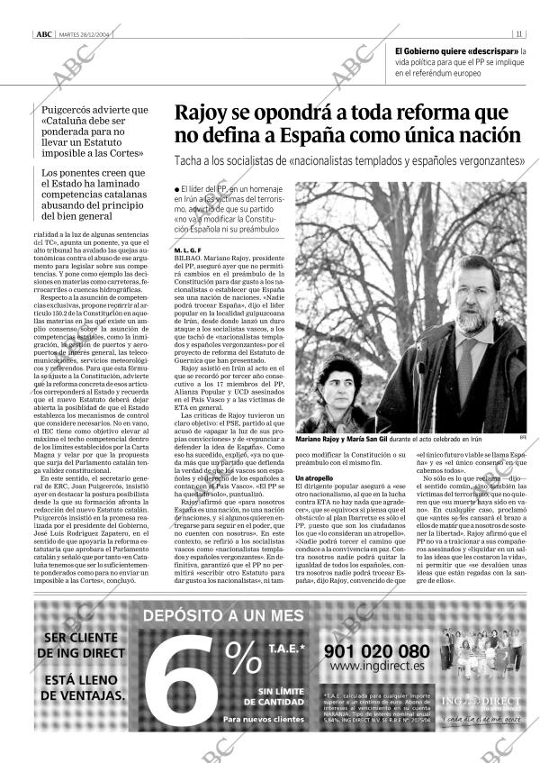 ABC MADRID 28-12-2004 página 11