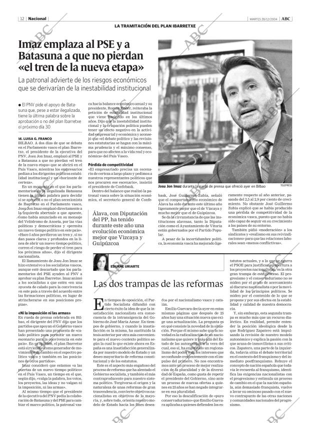 ABC MADRID 28-12-2004 página 12