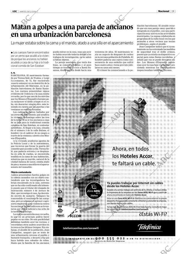 ABC MADRID 28-12-2004 página 19