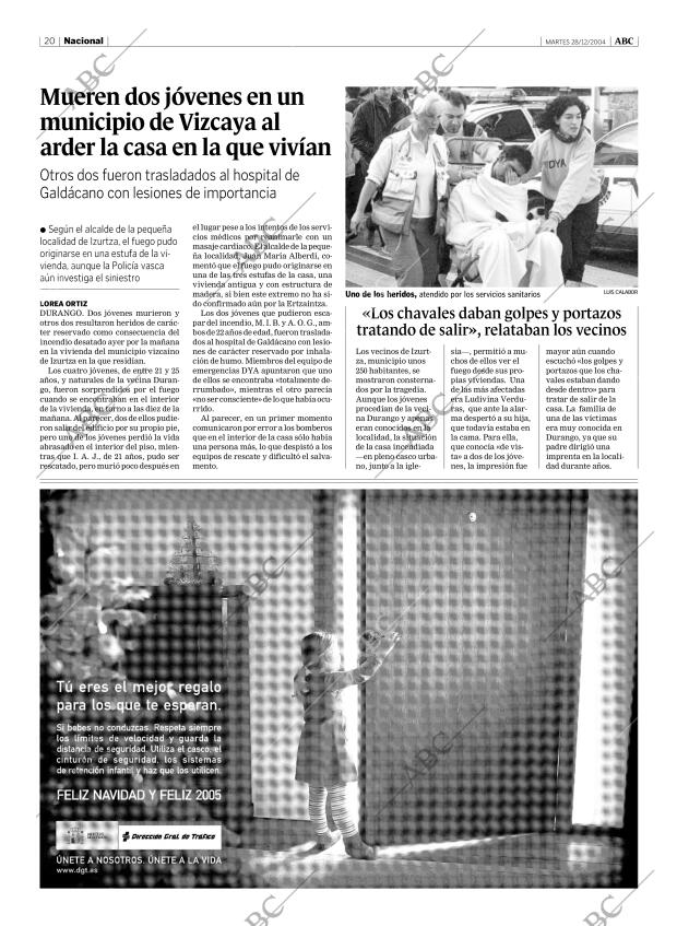 ABC MADRID 28-12-2004 página 20