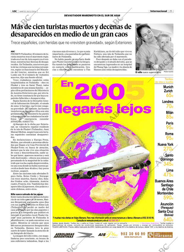 ABC MADRID 28-12-2004 página 25