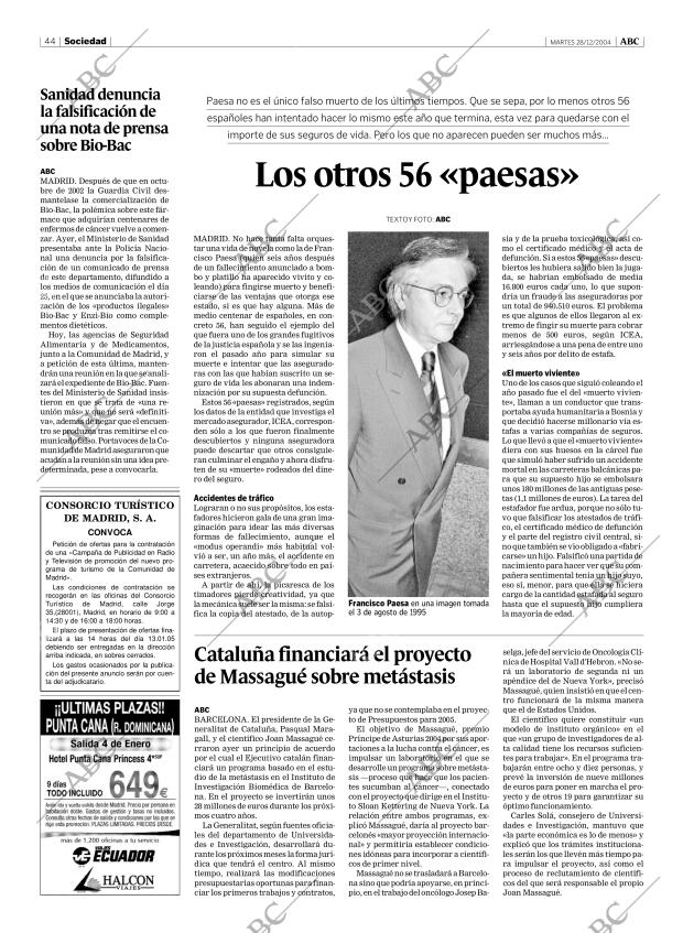 ABC MADRID 28-12-2004 página 44
