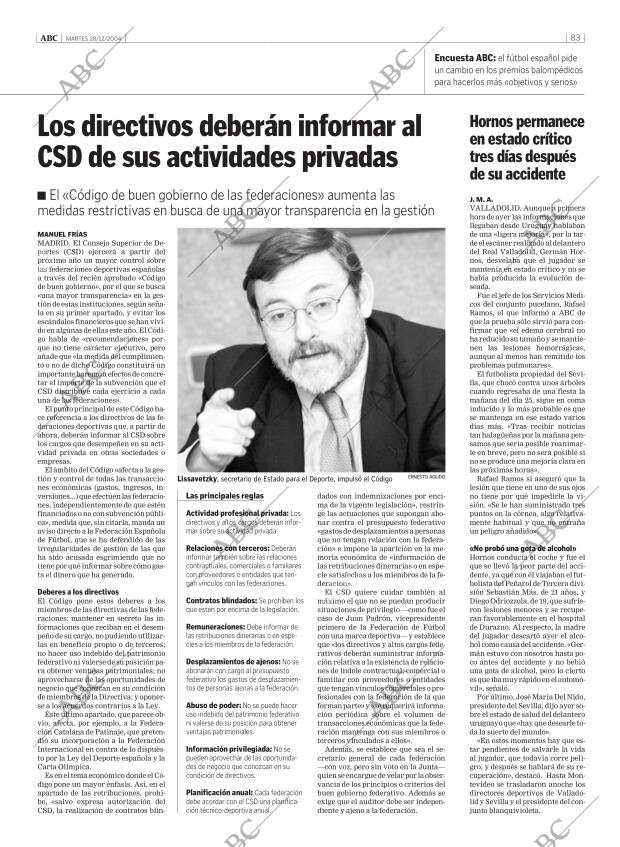 ABC MADRID 28-12-2004 página 83