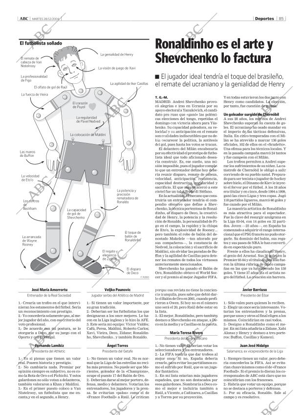 ABC MADRID 28-12-2004 página 85