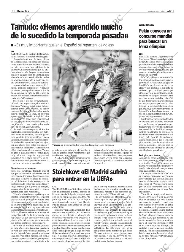 ABC MADRID 28-12-2004 página 86