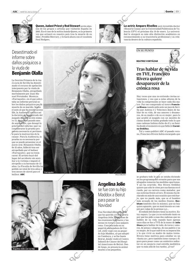 ABC MADRID 28-12-2004 página 89